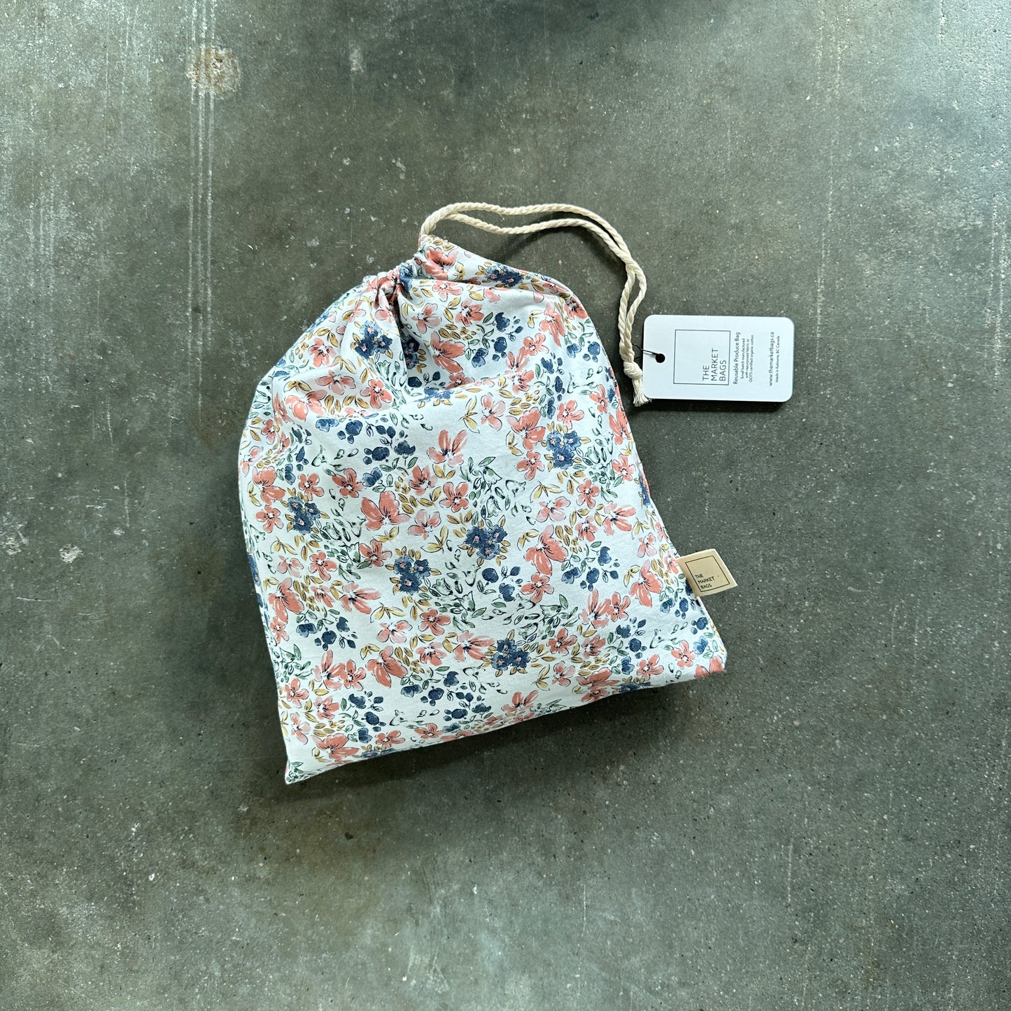 Pinky Floral Reusable Bag
