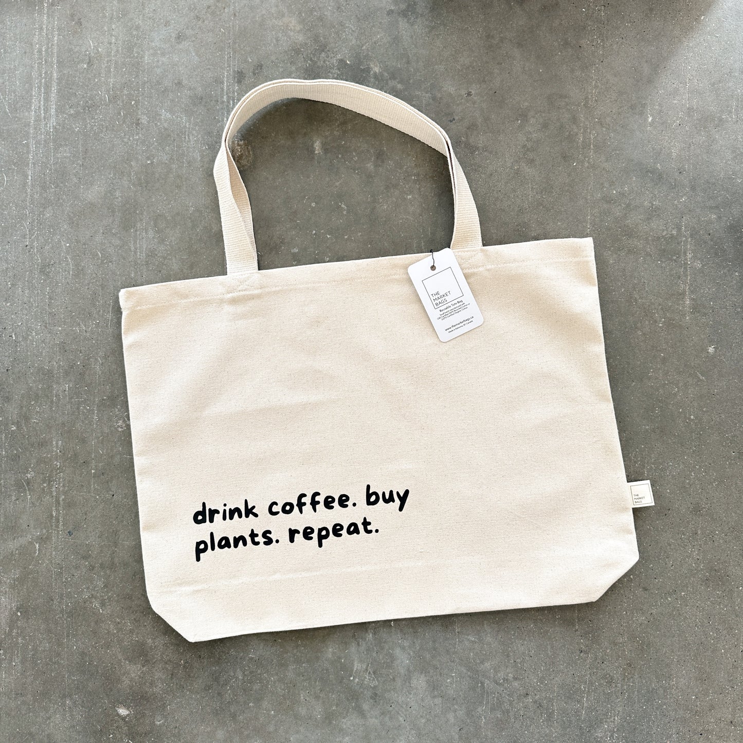 Drink Coffee. Buy Plants. Repeat Tote