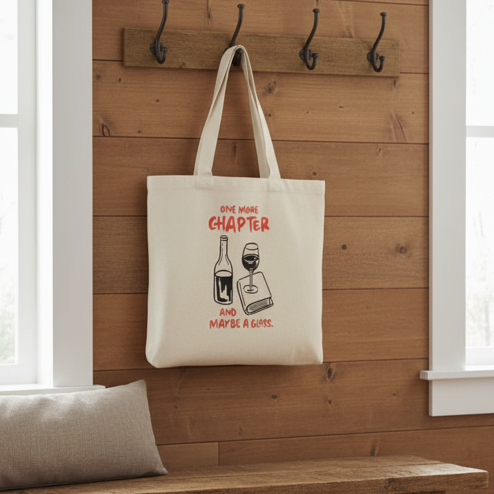 One More Chapter Tote Bag