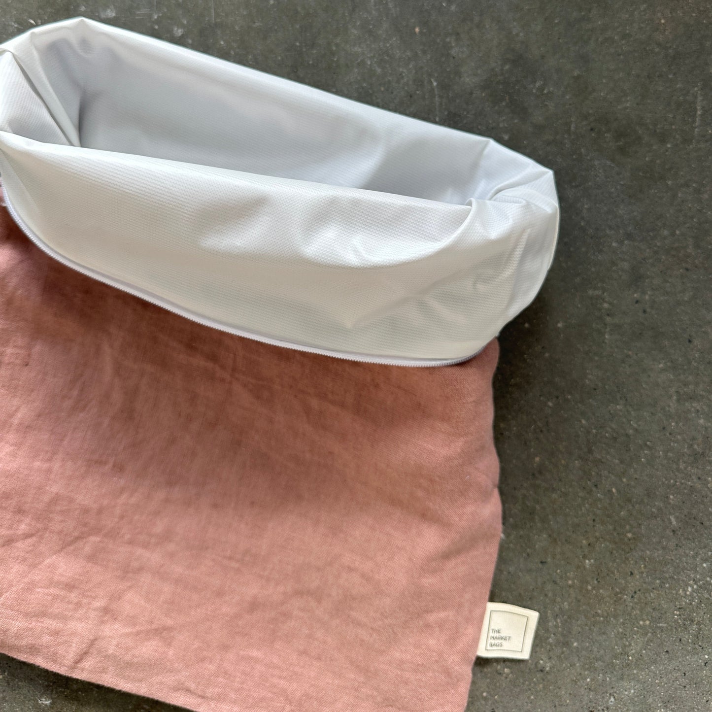 Bread Bag - Dusty Rose Linen