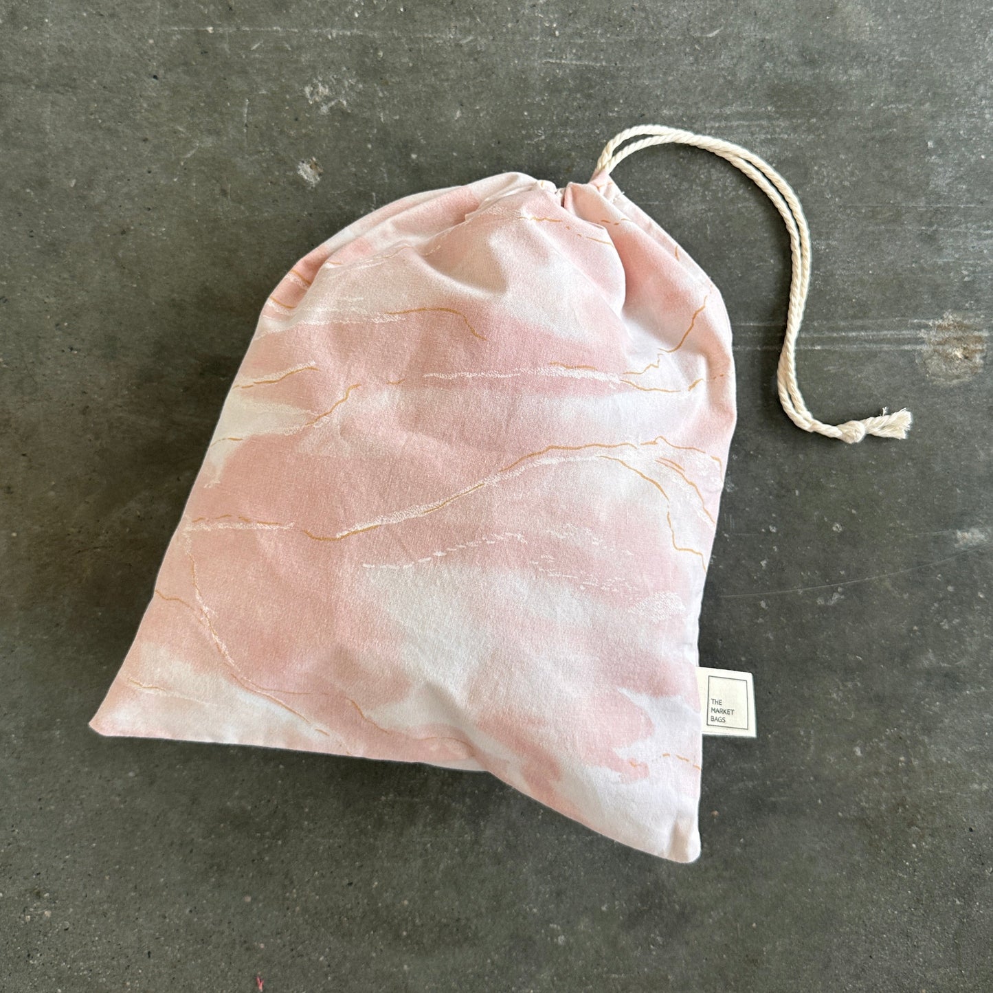 Blush Marbel Reusable Produce Bag