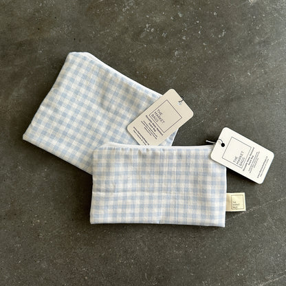 Water Resistant Snack Bag - Blue Gingham