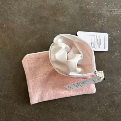 Water Resistant Snack Bag - Blush Chambray
