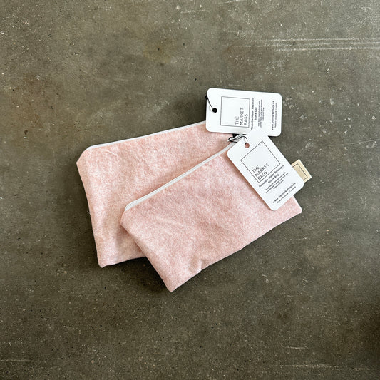 Water Resistant Snack Bag - Blush Chambray