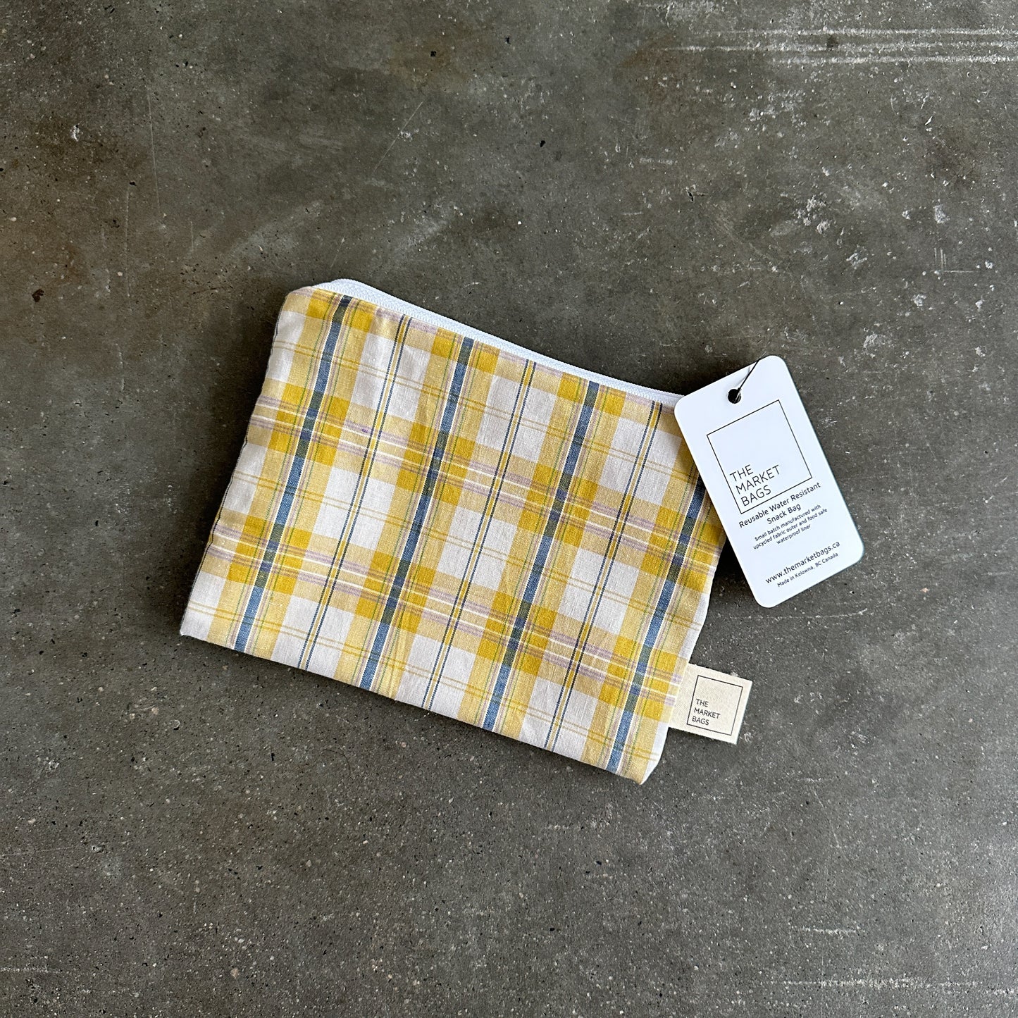 Water Resistant Snack Bag - Picnic Plaid