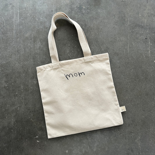 'The Little Letters' Custom Embroidered Tote Bag