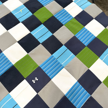 Close up of a handmade keepsake quilt