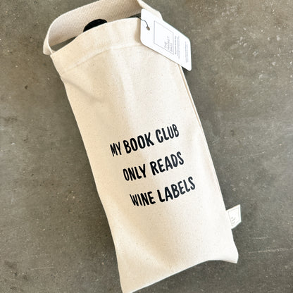 'My Book Club' Reusable Bottle Bag
