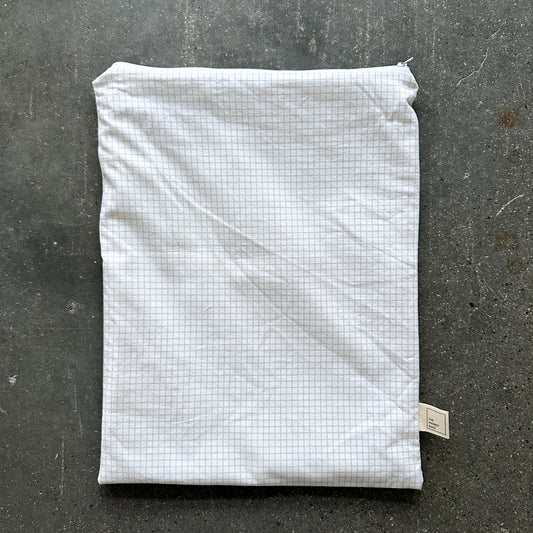 Bread Bag - White Grid