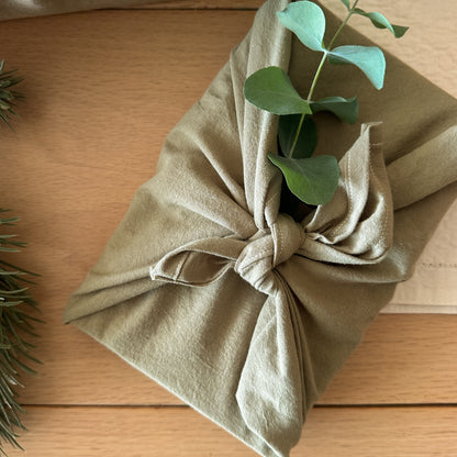 Reusable Gift Wrapping Cloth - Olive