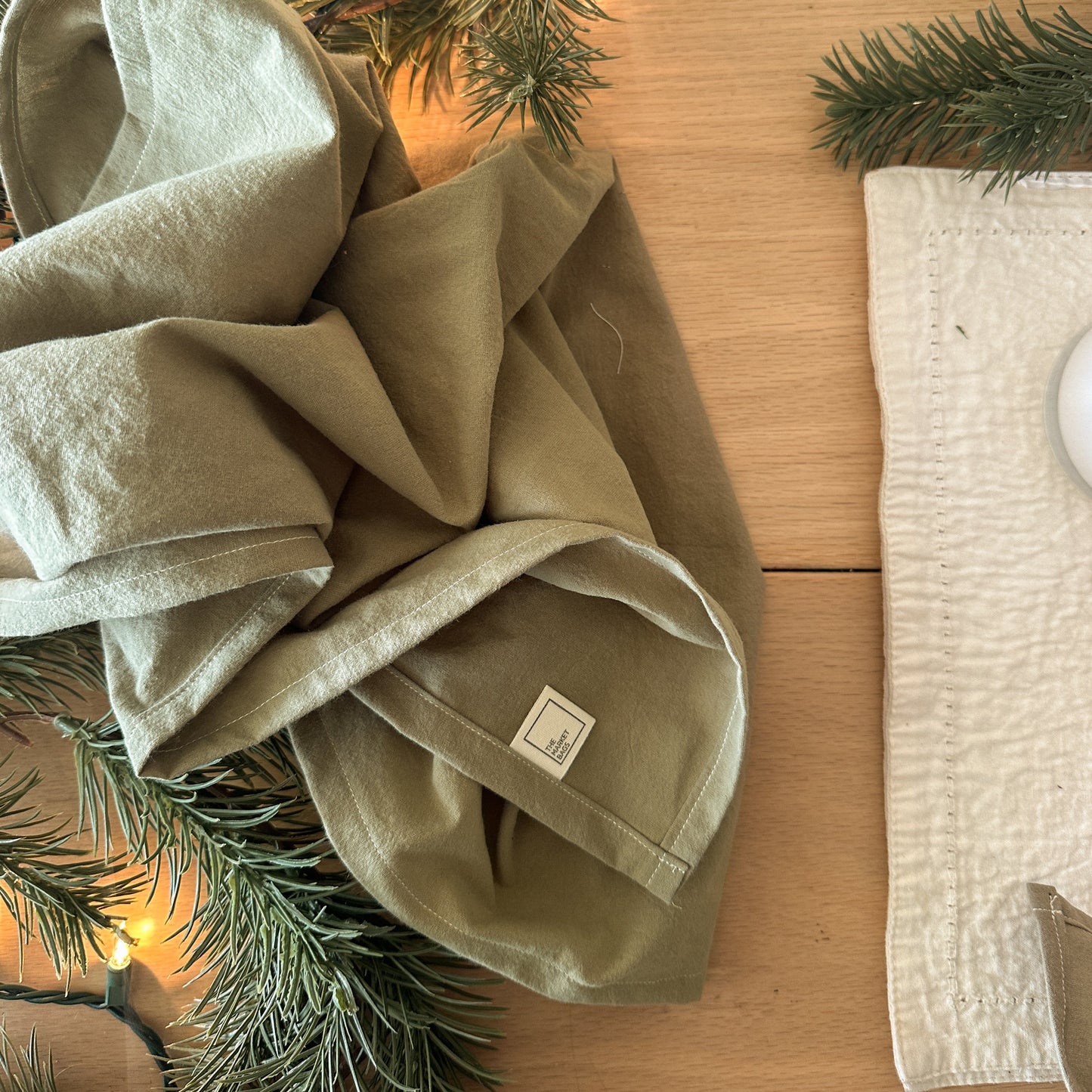 Reusable Gift Wrapping Cloth - Olive