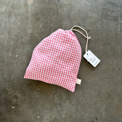 Pink Gingham Reusable Bag