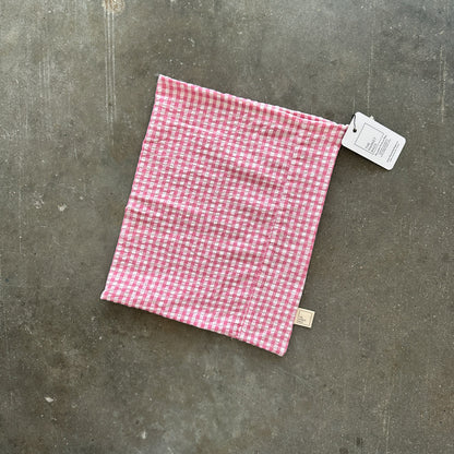 Pink Gingham Reusable Bag