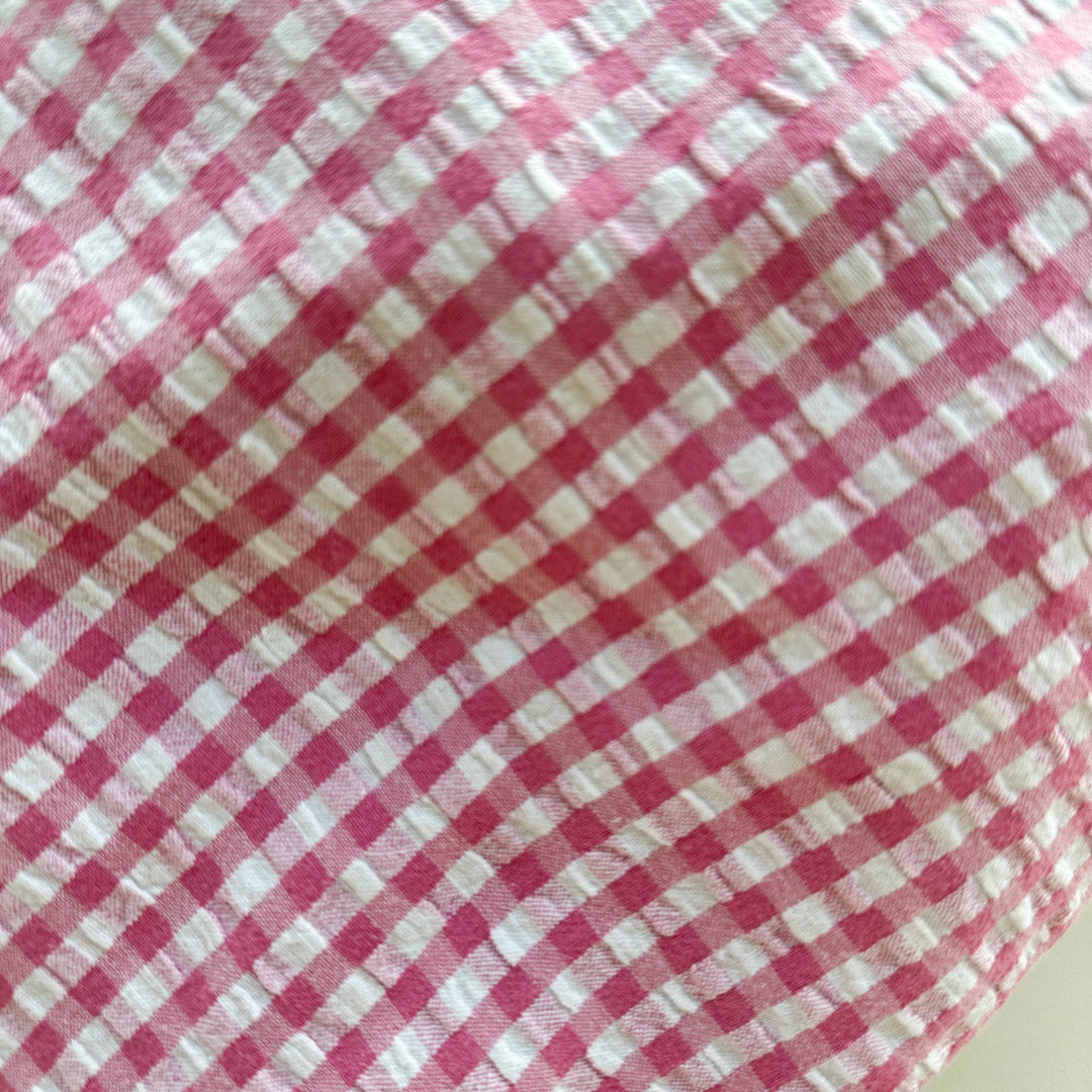 Pink Gingham Reusable Bag