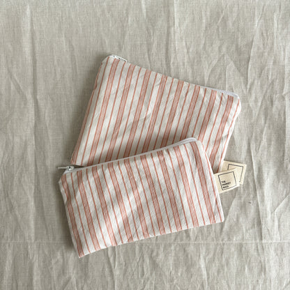 Water Resistant Snack Bag - Terracotta Stripe