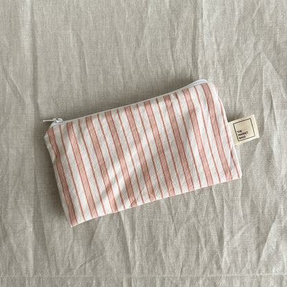 Water Resistant Snack Bag - Terracotta Stripe