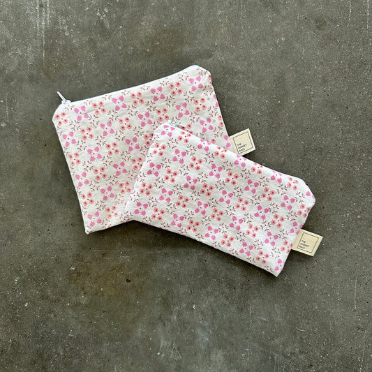 Water Resistant Snack Bag - Pink Petals