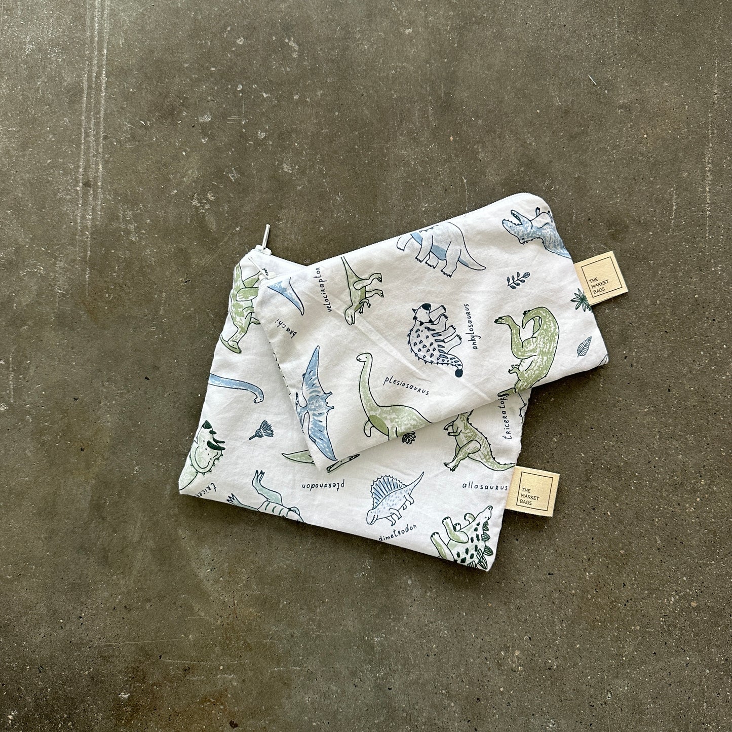 Water Resistant Snack Bag - Dinosaurs