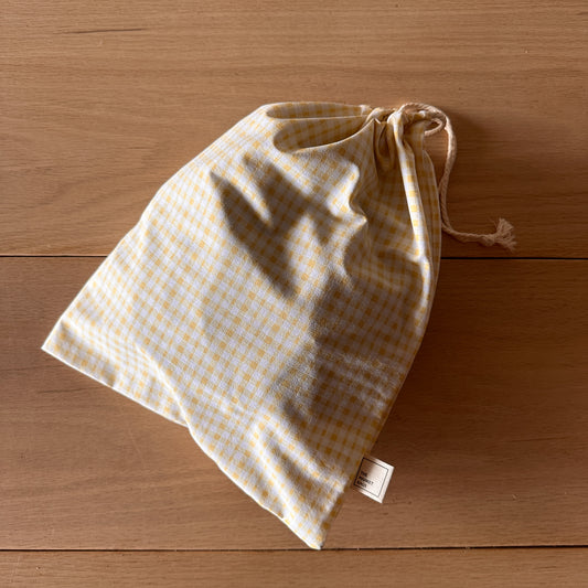 Sunbeam Gingham Reusable Produce Bag