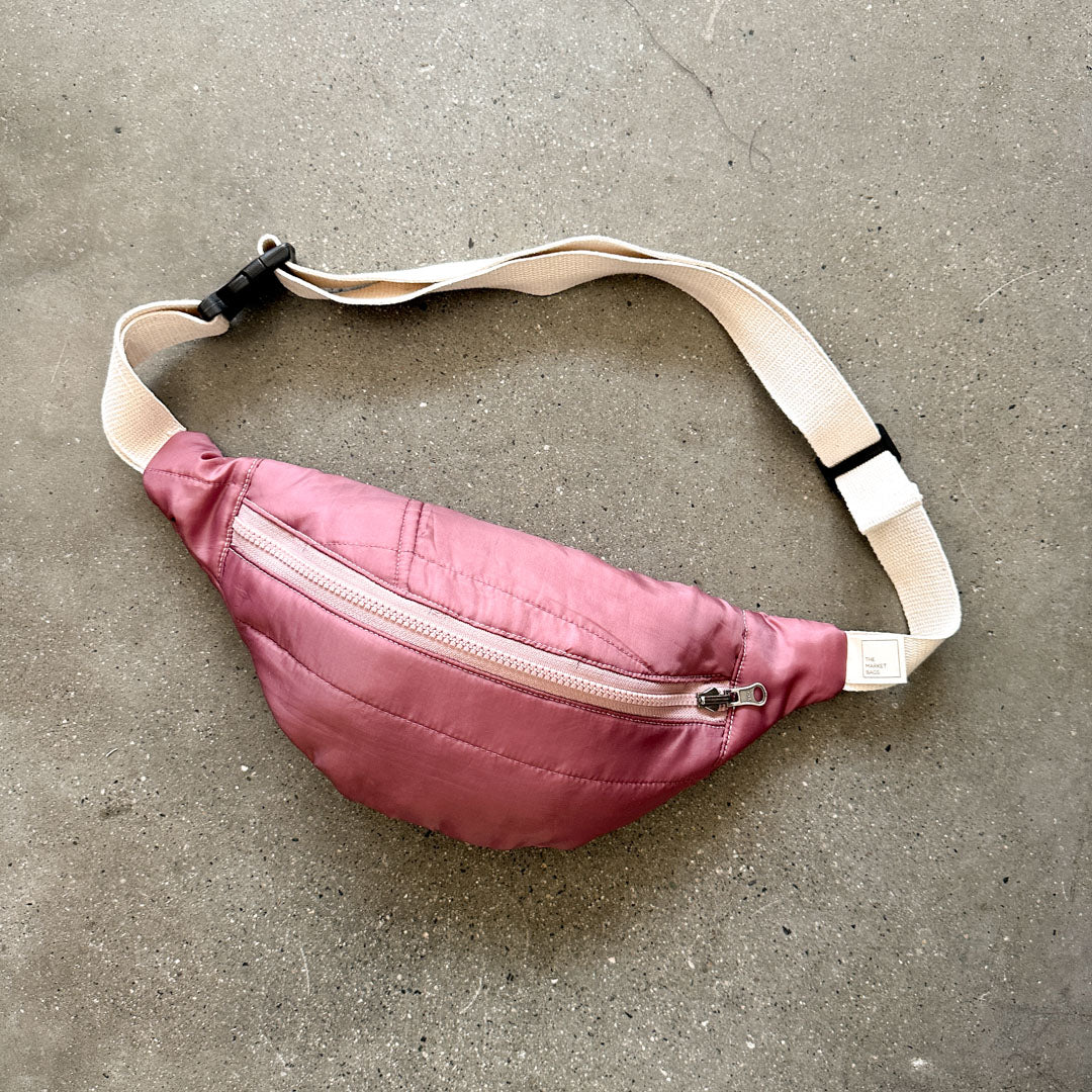 The Cross Body Bag - Dusty Rose Puffer