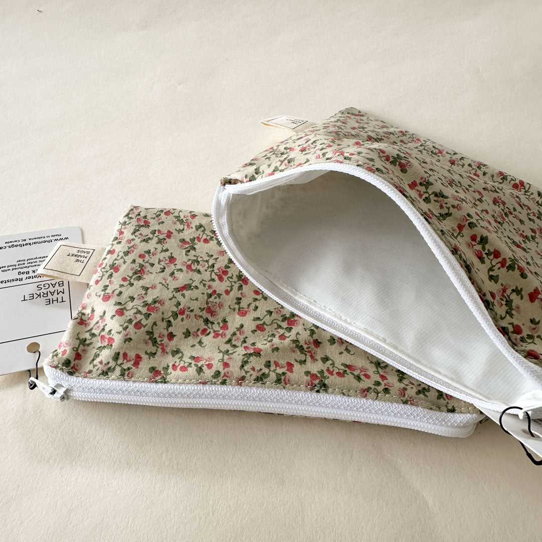 Water Resistant Snack Bag - Rose Meadow