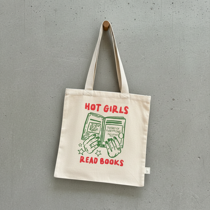 Hot Girls Read Books Tote Bag