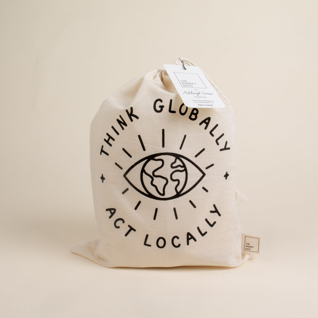 Think Globally, Act Locally Reusable Bag